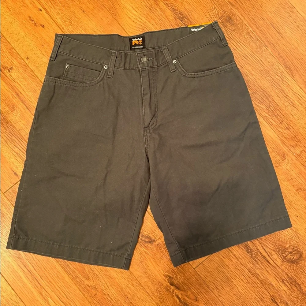 SET of 2 Timberland PRO Men's Cargo Shorts. Both size 32. Gun Metal/ Dark Wheat - Picture 12 of 13